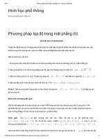 Phương pháp tọa độ trong mặt phẳng phần 2 pptx