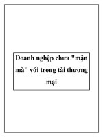 Doanh nghệp chưa 