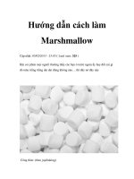 Hướng dẫn cách làm Marshmallow ppt