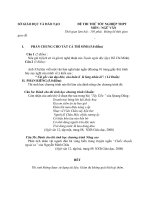 Đề thi thử tốt nghiệp THPT môn Ngữ Văn - Đề số 137 doc