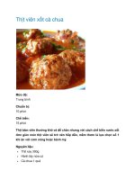 Thịt viên xốt cà chua pot