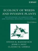 ECOLOGY OF WEEDS AND INVASIVE PLANTS RELATIONSHIP TO AGRICULTURE AND NATURAL RESOURCE MANAGEMENT pdf