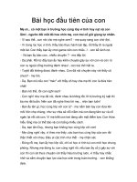 Bài học đầu tiên của con doc