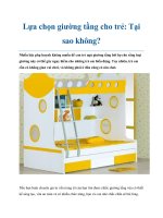 Lựa chọn giường tầng cho trẻ: Tại sao không? pdf
