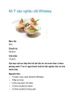 Mì Ý xào nghêu xốt Whiskey ppt