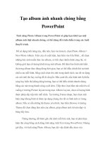 Tạo album ảnh nhanh chóng bằng PowerPoint doc
