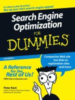 search engine optimization for dummies 2nd edition may 2006