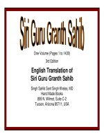 English Translation of Siri Guru Granth Sahib ppt