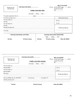 Phiếu chuyển tiêu - Phiếu chuyển khoản ppt