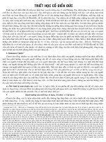 TRIET HOC CO DIEN DUC docx