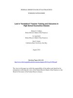 Lost in Translation? Teacher Training and Outcomes in High School Economics Classes pdf