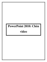 PowerPoint 2010: Chèn video potx