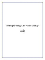 Những từ tiếng Anh “kinh khủng” nhất ppt