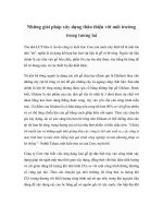 Những giải pháp xây dựng thân thiện với môi trường trong tương lai docx