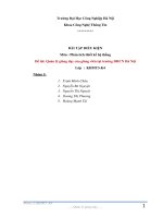 Đề tài: Quản lý giảng dạy của giảng viên tại trường ĐHCN Hà Nội pot