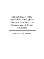 Official Report of the Exploration of the Queen Charlotte Islands for the Government of British Columbia doc