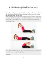6 bài tập đơn giản chữa đau lưng ppt