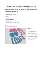 Ý tưởng làm món quà kỉ niệm ngày tình yêu pdf