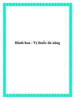 Hành hoa - Vị thuốc đa năng pot