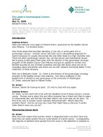 The Latest in Gynecological Cancers pdf