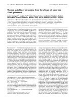 Báo cáo Y học: Thermal stability of peroxidase from the african oil palm tree Elaeis guineensis pdf