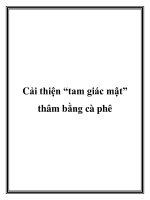 Cải thiện “tam giác mật” thâm bằng cà phê docx