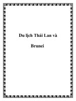 Du lịch Thái Lan và Brunei doc