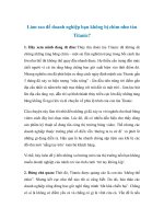 Làm sao để doanh nghiệp bạn không bị chìm như tàu Titanic? doc