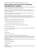 Charles Philip Yorke, Fourth Earl of Hardwicke, Vice-Admiral R.N. A Memoir pdf