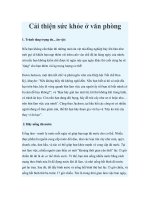 Cải thiện sức khỏe ở văn phòng pot