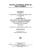 education and technology meeting the needs of tomorrow ppt