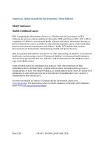 America’s Children and the Environment, Third Edition  ppt