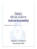 Chương 6: Kiểm toán và Giải trình (Audit and Accountability) doc