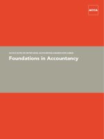 ACCA’S SUITE OF ENTRY-LEVEL ACCOUNTING AWARDS EXPLAINED: Foundations in Accountancy ppt