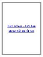Kích cỡ logo – Lớn hơn không hẳn đã tốt hơn.marketingchienluoc.com - “Này anh pdf