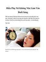 Điều Phụ Nữ Không Nên Làm Vào Buổi Sáng pdf