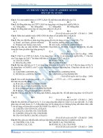 Lý thuyết trọng tâm về anđehit - xeton bài tập tự luyện pot