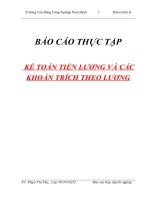 BÁO CÁO THỰC TẬP KẾ TOÁN TIỀN LƯƠNG VÀ CÁC KHOẢN TRÍCH THEO LƯƠNG docx