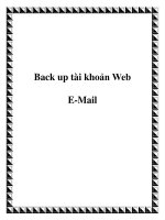 Back up tài khoản Web E-Mail potx