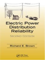 Electric Power Distribution Reliability Second Edition pdf