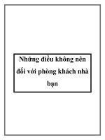 Những điều không nên đối với phòng khách nhà bạn potx