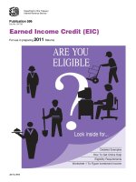 Earned Income Credit (EIC) For use in preparing 2011 Returns pdf