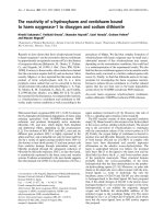 Báo cáo Y học: The reactivity of a-hydroxyhaem and verdohaem bound to haem oxygenase-1 to dioxygen and sodium dithionite pdf
