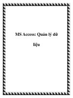 MS Access: Quản lý dữ liệu doc