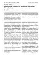 Báo cáo Y học: The evolution of monomeric and oligomeric bc-type crystallins potx