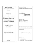 Quy hoạch sinh thái học để phát triển bền vững đa dạng sinh học và các hệ sinh thái cho một huyện miền núi (ví dụ huyện Kim Bôi, tỉnh Hoà Bình)