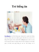 Trẻ biếng ăn pptx