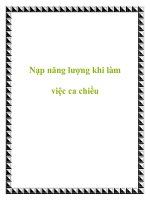 Nạp năng lượng khi làm việc ca chiều pdf
