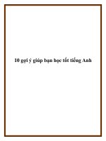 10 gợi ý giúp bạn học tốt tiếng Anh pdf