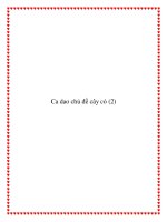 Ca dao chủ đề cây cỏ docx
